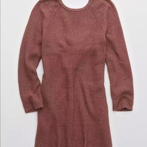 NWT Low Back Mauve Sweater Dress